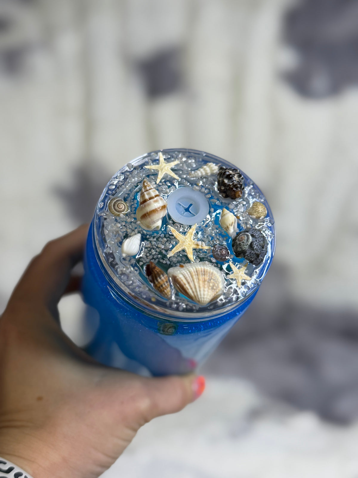 Seas the Day Ocean Snowglobe Tumbler