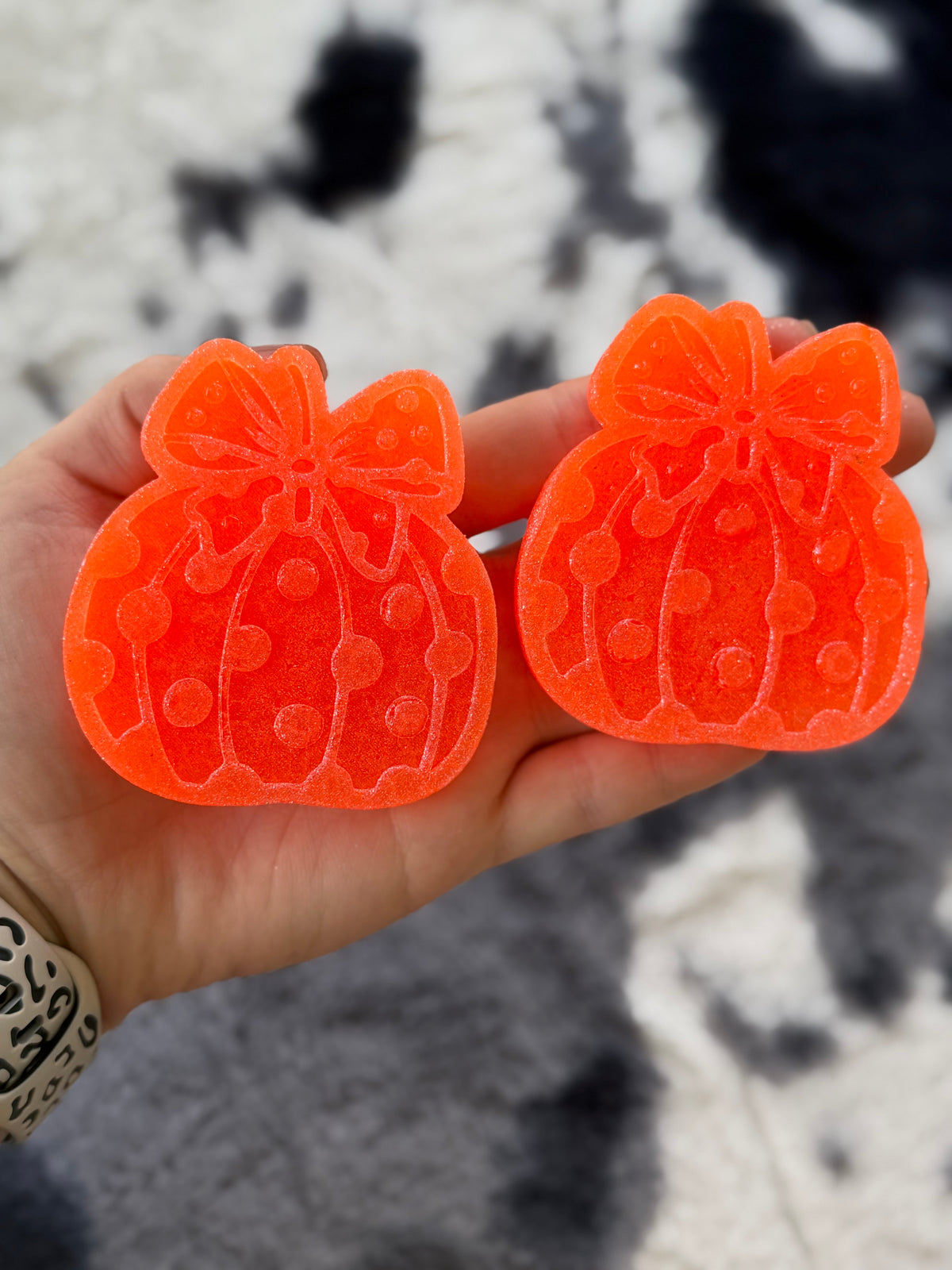 Polka Dot Pumpkin Vent Clips
