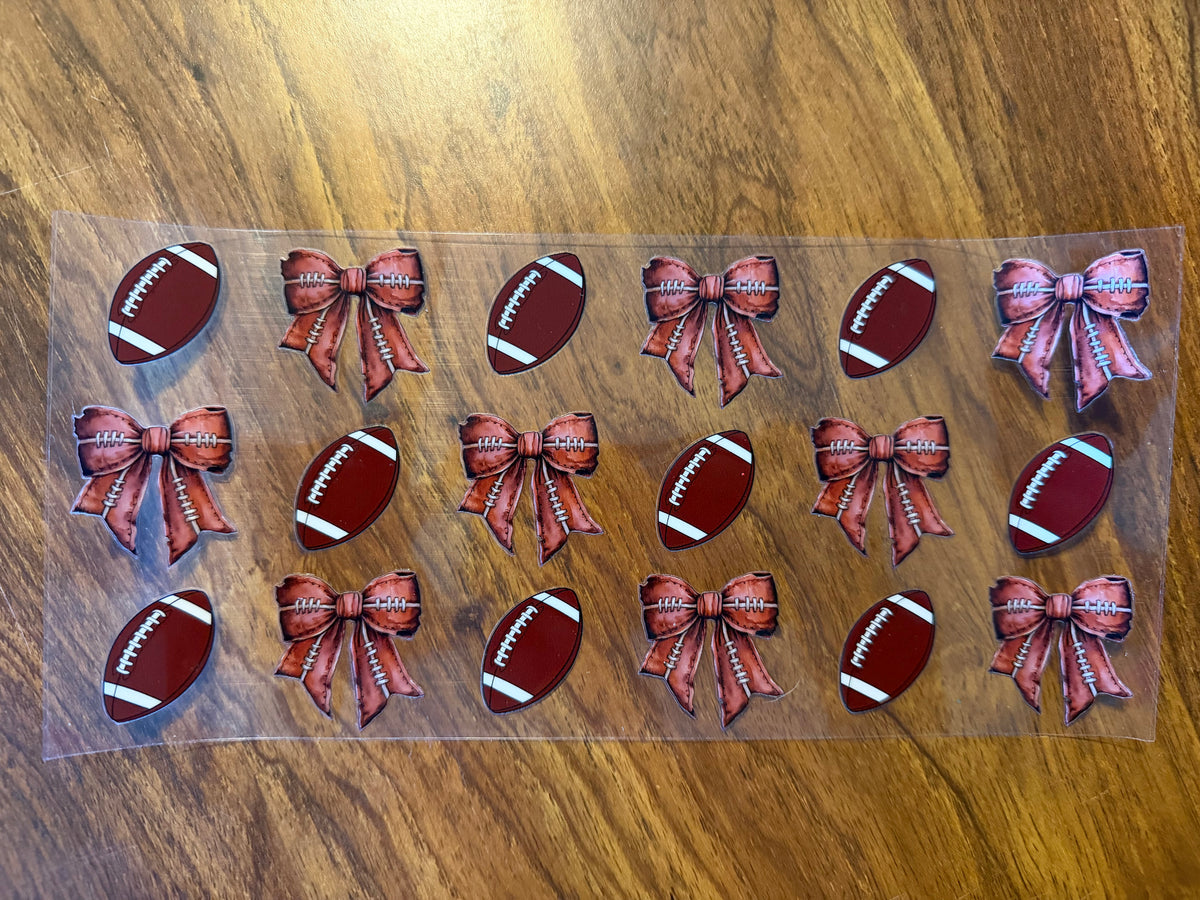 Football Bows Wrap