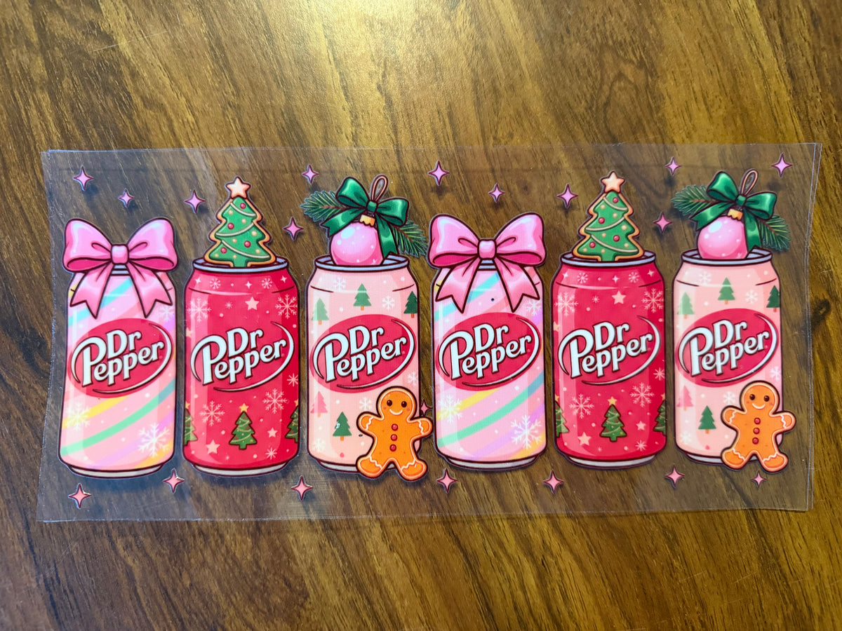 Pink Christmas Soda Wrap