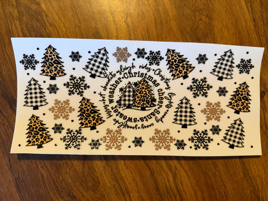 Leopard Print Christmas Wrap