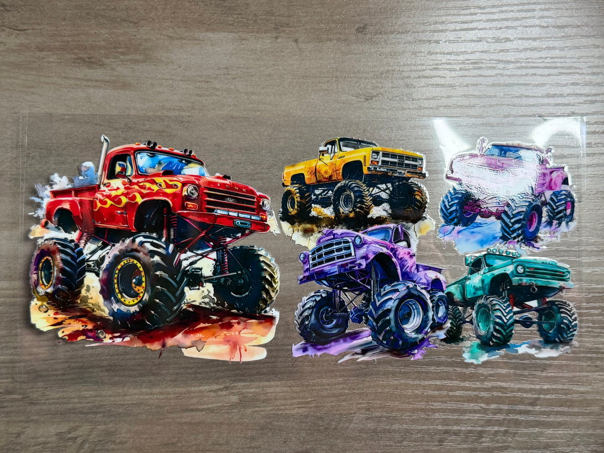 Monster Truck Mayhem Cup Wrap