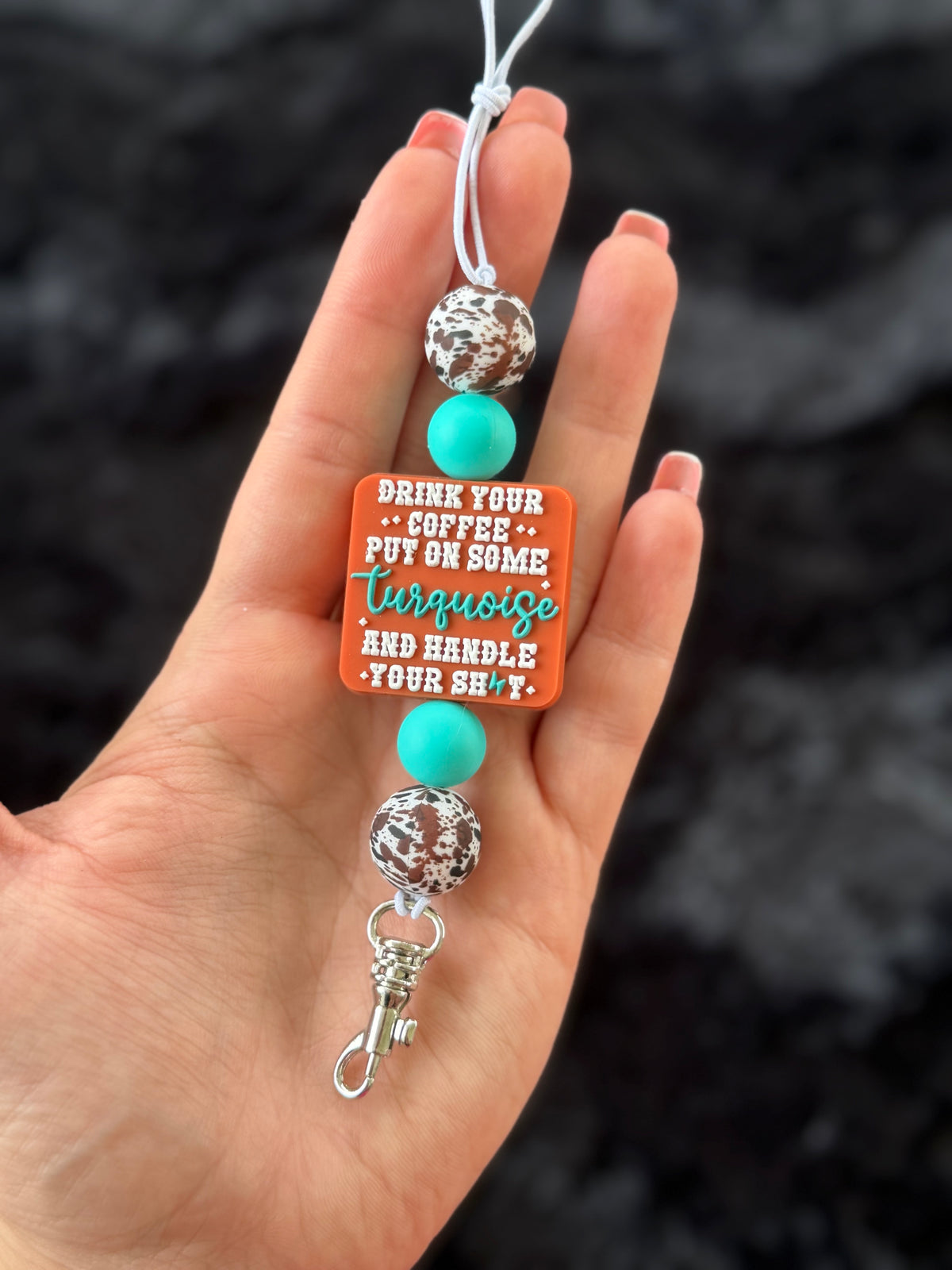 Turquoise & Tolerance Freshie Hanger