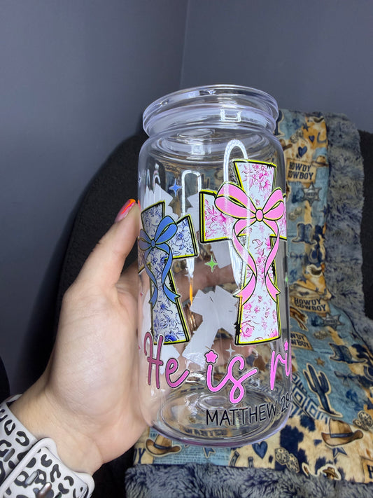 He Is Risen Sublimated Tumbler