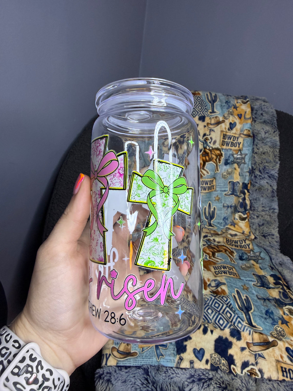 He Is Risen Sublimated Tumbler