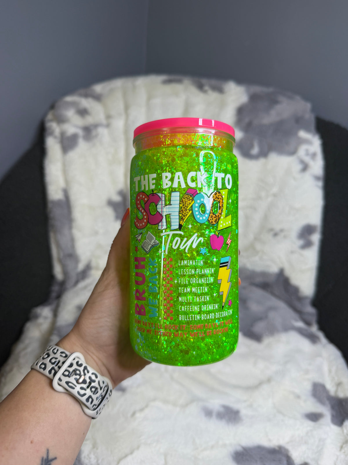 Back To School Tour Snowglobe Tumbler