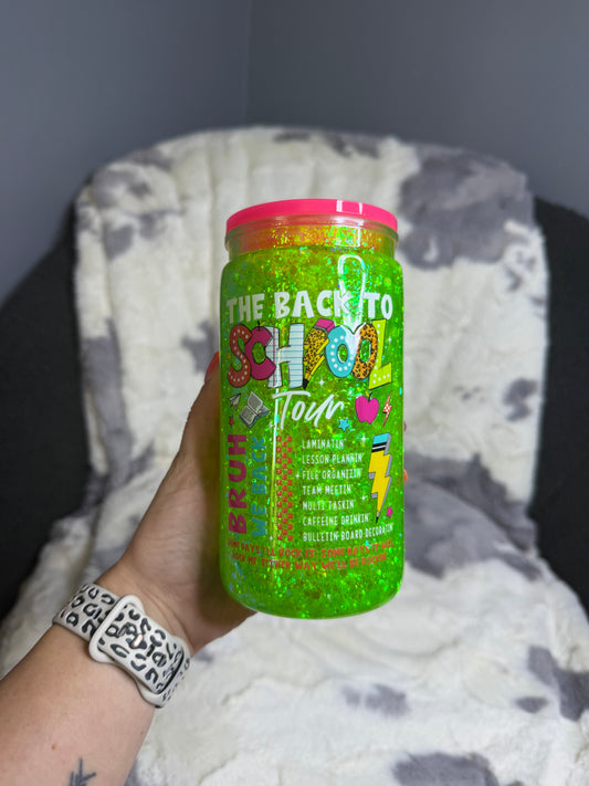 Back To School Tour Snowglobe Tumbler