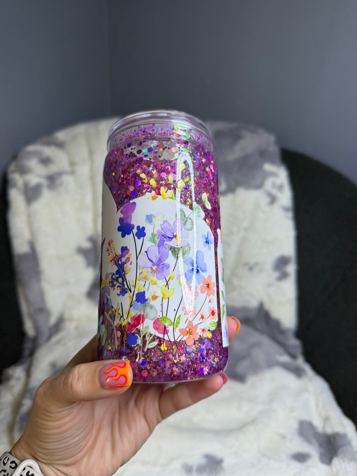 Shine In His Light Snowglobe Tumbler