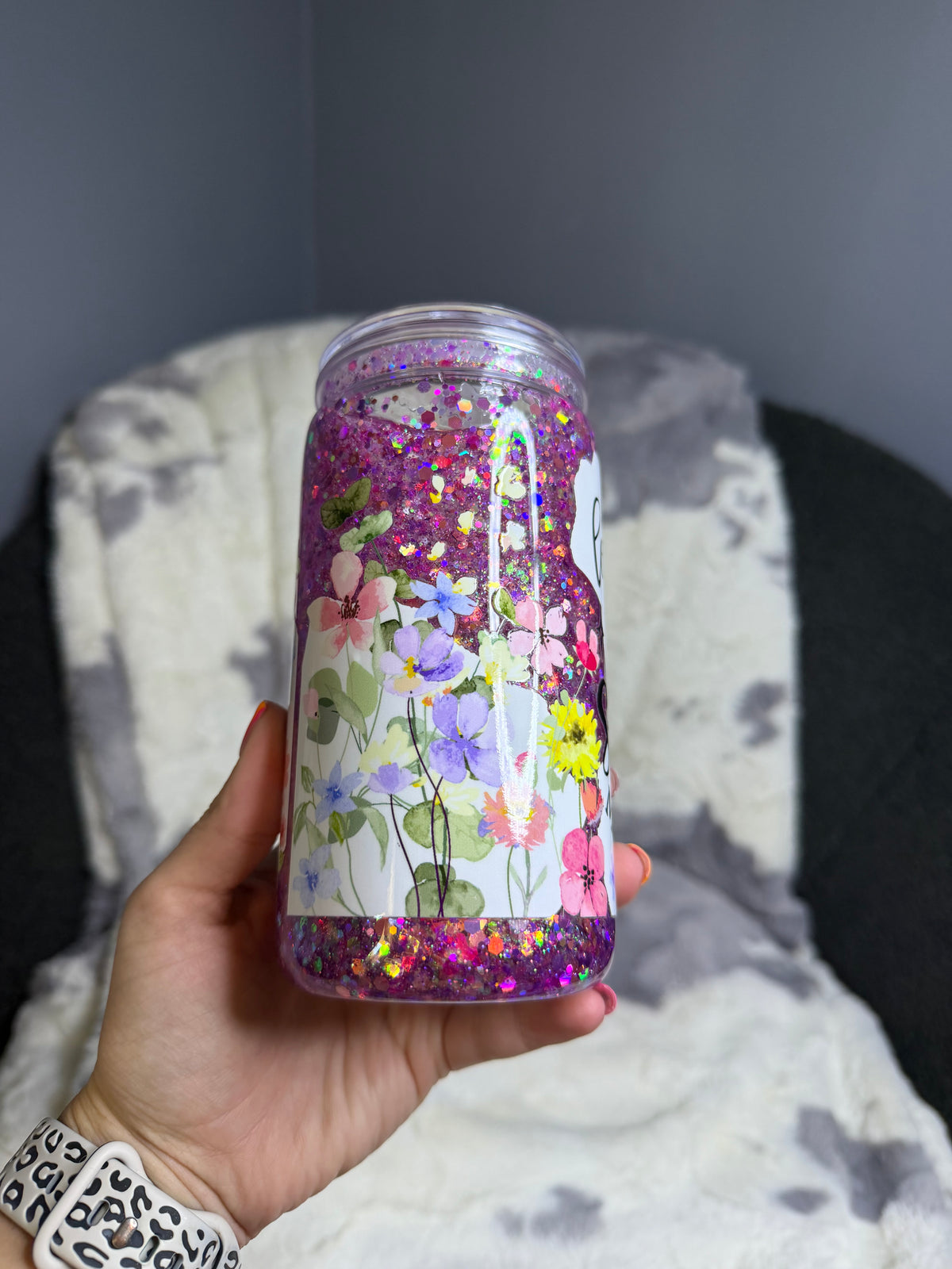 Shine In His Light Snowglobe Tumbler