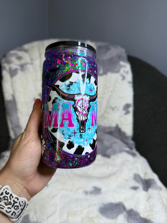 Electric Mama Snowglobe Tumbler