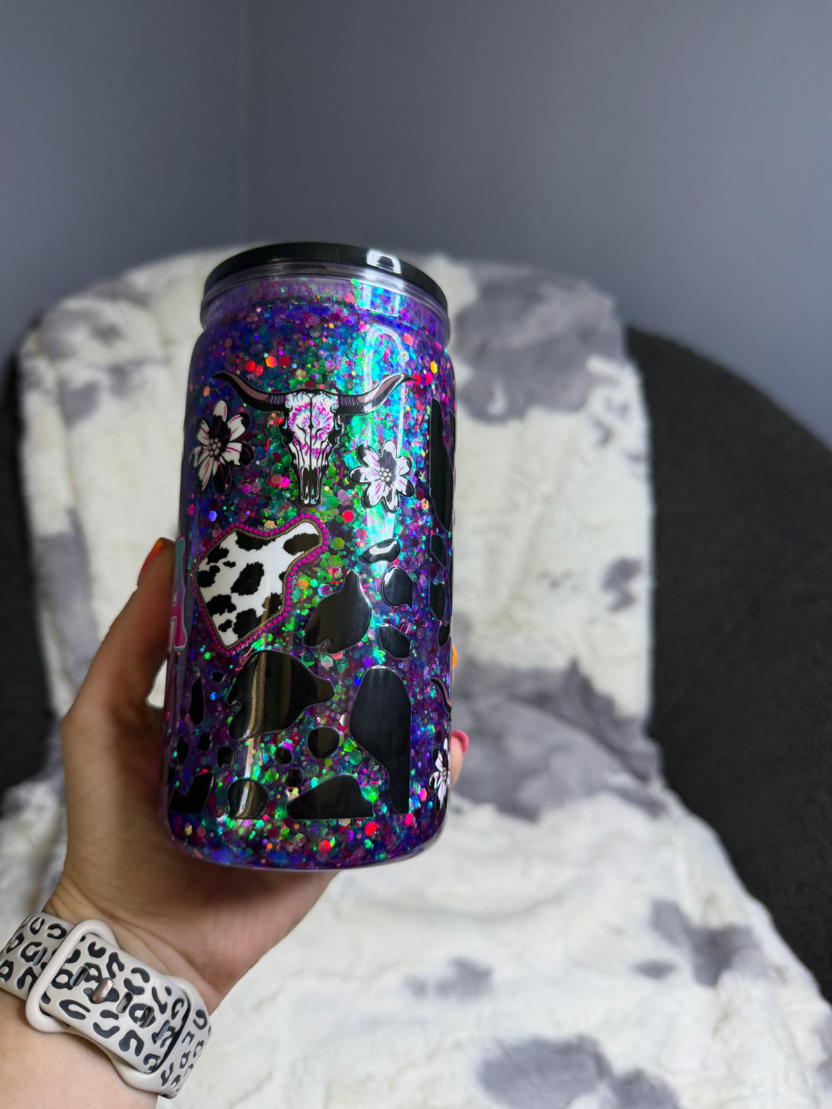 Electric Mama Snowglobe Tumbler