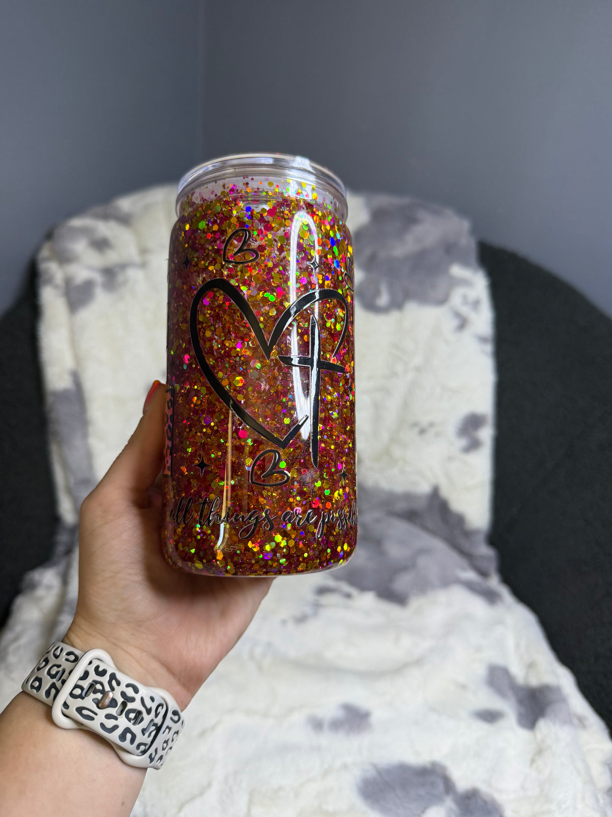 With God Snowglobe Tumbler
