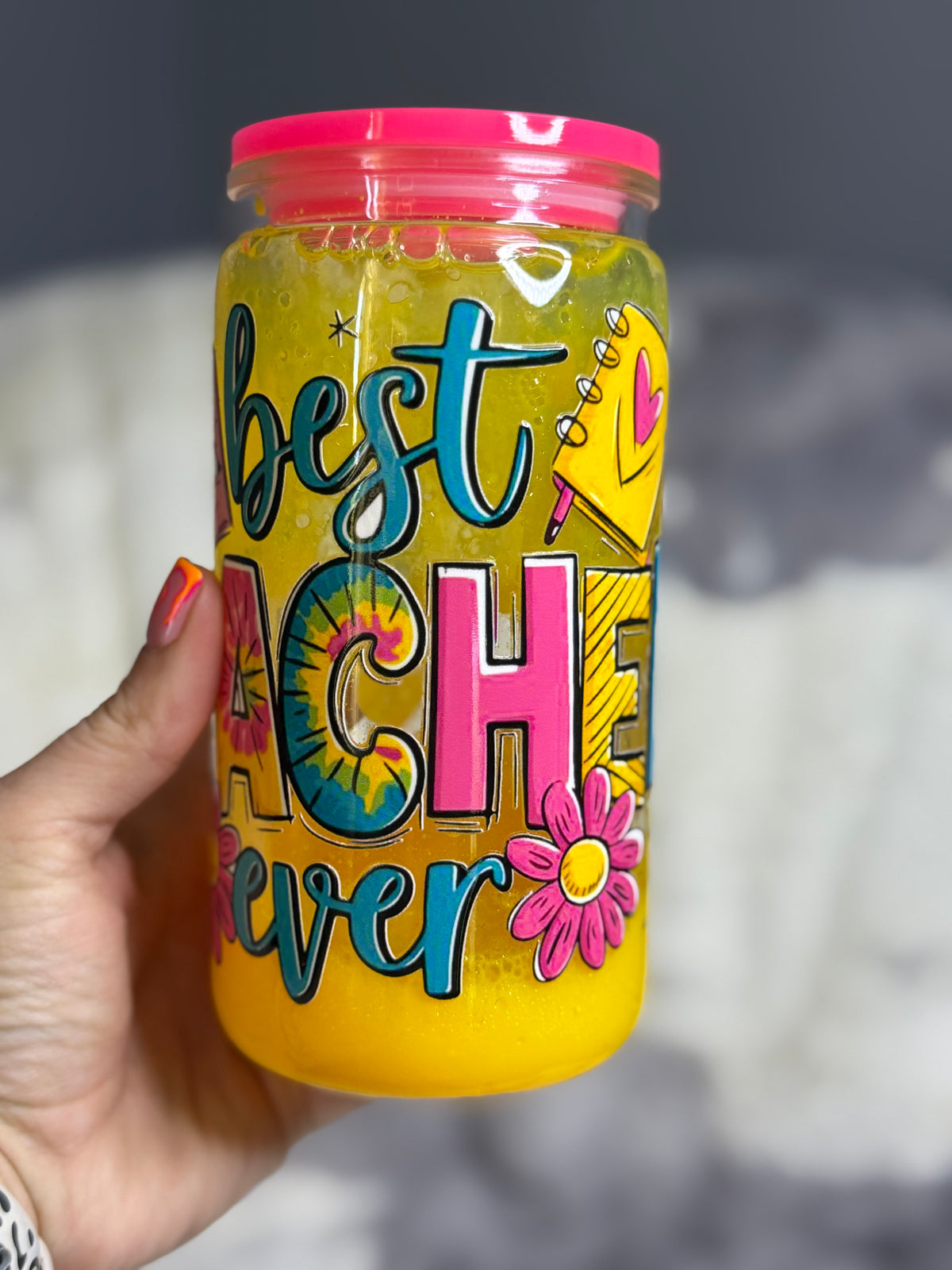 Best Teacher Ever Lava Tumbler